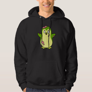 Zombie Pinguïn Halloween Dier Schattig Monster Gra Hoodie