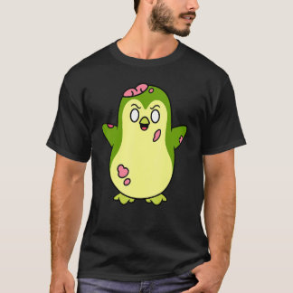 Zombie Pinguïn Halloween Dier Schattig Monster Gra T-shirt
