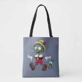 Zombie Pinocchio & Cricket Tote Bag (Voorkant)