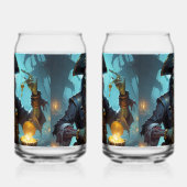 Zombie Pirate Drinkware Set Blikvorm Glas (Links)