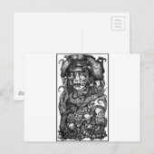 Zombie Pirate Girl Briefkaart (Voorkant / Achterkant)