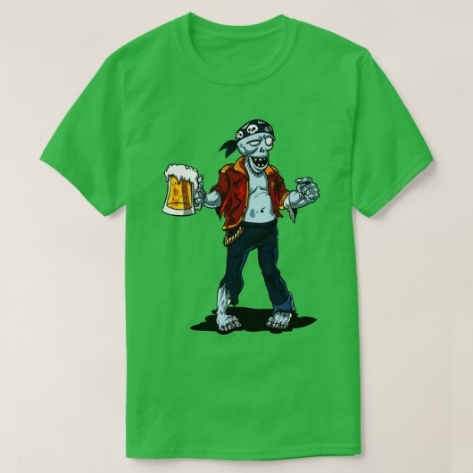 Zombie Pirate Party T-shirt (Design voorkant)