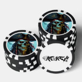 Zombie Pirate Poker Chip (Opstapeling)