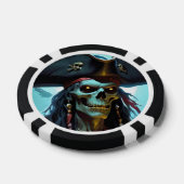Zombie Pirate Poker Chip (Enkel)