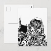 zombie pirate schat monster horror kunst briefkaart (Voorkant / Achterkant)