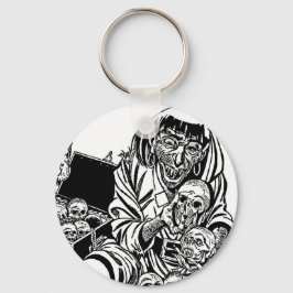 zombie pirate schat monster horror kunst sleutelhanger