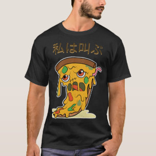 Zombie Pizza Grappig Halloween Kawaii Zombie Voeds T-shirt