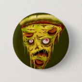 _zombie pizza ronde button 5,7 cm (Voorkant)