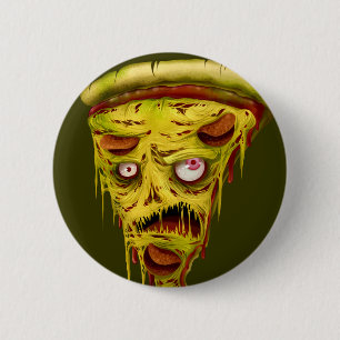 _zombie pizza ronde button 5,7 cm