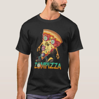 Zombie Pizza Zompizza Grappig Halloween Zombie Ete T-shirt