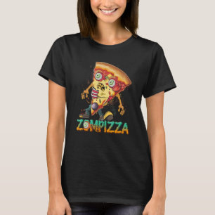 Zombie Pizza Zompizza Grappig Halloween Zombie Ete T-shirt