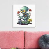 Zombie Plant Moeder Canvas Afdruk (Insitu (Woonkamer))