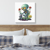 Zombie Plant Moeder Canvas Afdruk (Insitu (Slaapkamer))