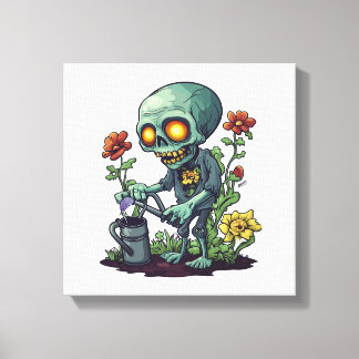 Zombie Plant Moeder Canvas Afdruk