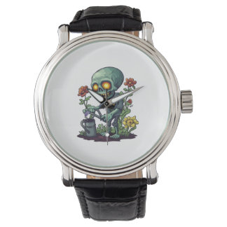 Zombie Plantenouder Horloge