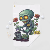 Zombie Plantouder Golfhanddoek (Insitu)