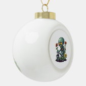 Zombie Plantouder Keramische Bal Ornament (Links)