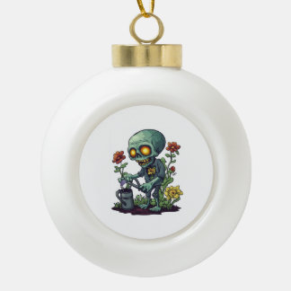 Zombie Plantouder Keramische Bal Ornament