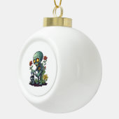 Zombie Plantouder Keramische Bal Ornament (Rechts)