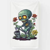 Zombie Plantouder Spandoek (Verticaal)