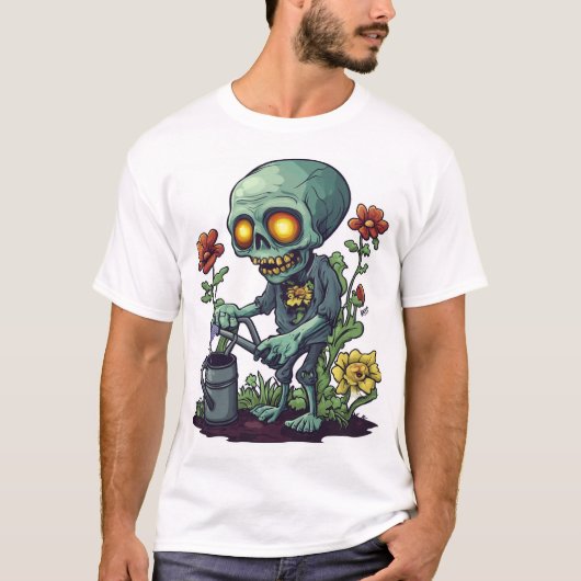 Zombie Plantouder T-shirt (Voorkant)