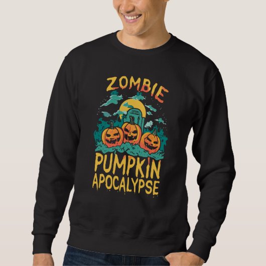 Zombie Pompoen Apocalypse Trui (Voorkant)