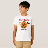 Zombie Pompoen Halloween Boe T-shirt (Voorkant volledig)