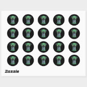 Zombie Pony Ronde Sticker (Vel)