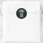 Zombie Pony Ronde Sticker (Tas)