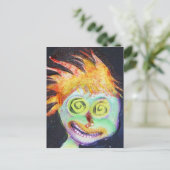 Zombie POP Art Briefkaart (Staand voorkant)