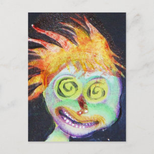 Zombie POP Art Briefkaart