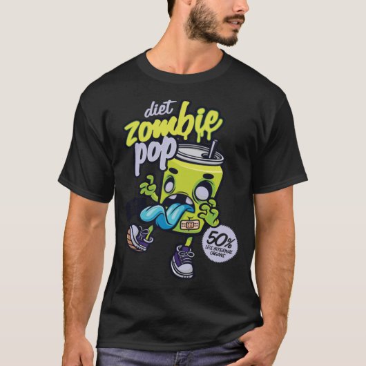 Zombie Pop Sugar Free Funny Saying Humor Quotes T-shirt (Voorkant)