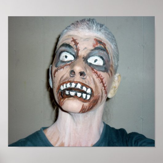 zombie poster zombie - schilderij (Voorkant)