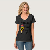 Zombie Potlood Halloween Feestdag Griezelen T-shirt (Voorkant volledig)