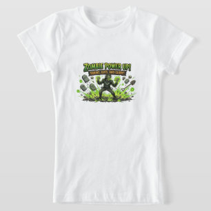 Zombie Power Up Gamer Grafisch T-shirt