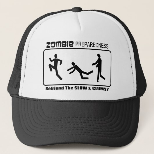 Zombie Preparaat voor langzaam design Trucker Pet (Voorkant)