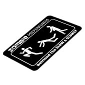 Zombie Preparedness Vriend Slow WHITE LG Design Magneet (Linkerzijde)