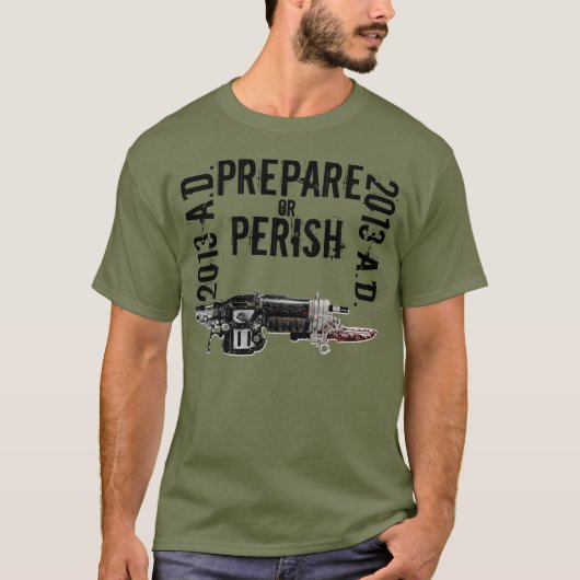Zombie Prepper T-shirt (Voorkant)