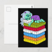 Zombie Princess en de erwt Briefkaart (Voorkant / Achterkant)