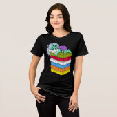 Zombie Princess en de erwt Tri-Blend Shirt (Voorkant volledig)