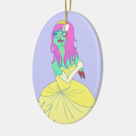 Zombie Princess Keramisch Ornament (Links)