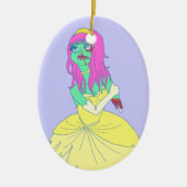 Zombie Princess Keramisch Ornament (Voorkant)