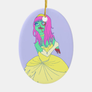 Zombie Princess Keramisch Ornament