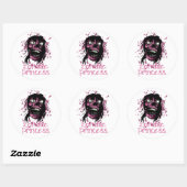 Zombie Princess Ronde Sticker (Vel)