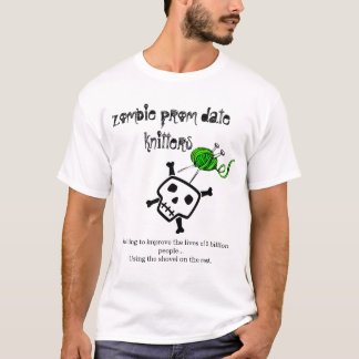 Zombie Prom Date Knitters-Charity T T-shirt