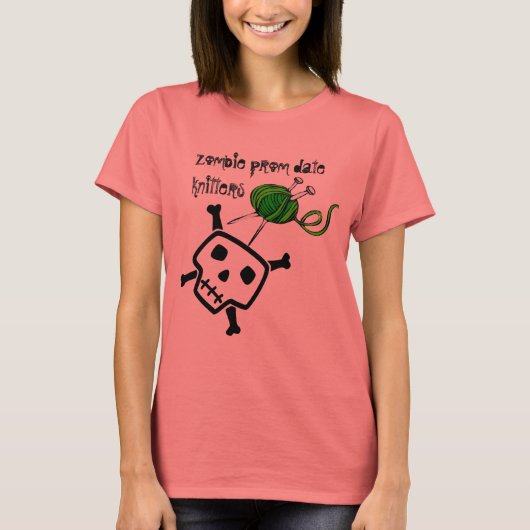 zombie prom date knitters t-shirt (Voorkant)