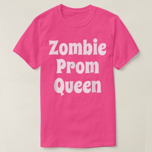 Zombie Prom Queen Theme Party Halloween Zombie 694 T-shirt (Design voorkant)