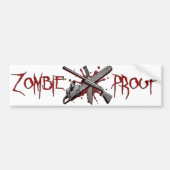 Zombie-Proof (wit) Bumpersticker (Voorkant)