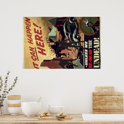 zombie propaganda poster (Keuken)