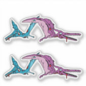 Zombie Pterodactyls Sticker (Voorkant)